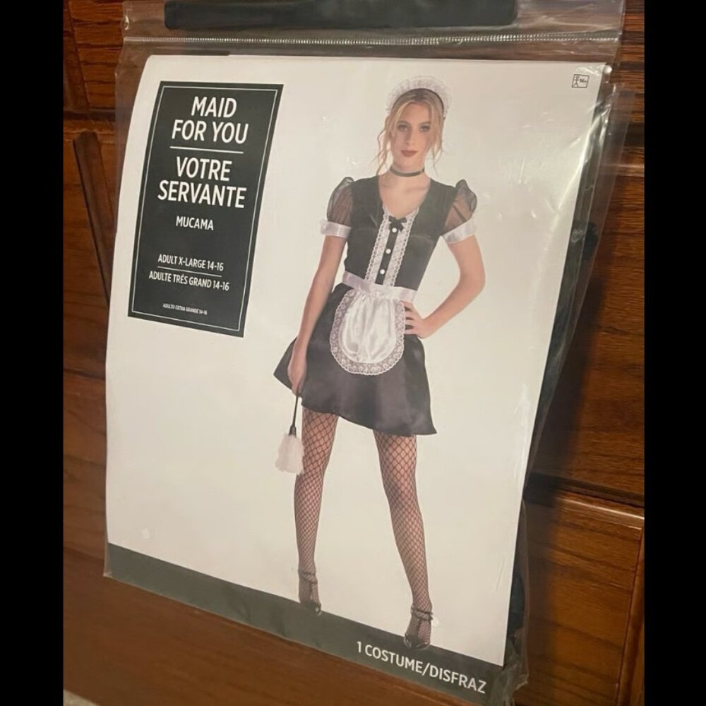 Halloween Costume Womens Maid for You Adult XLarge NEW 14-16